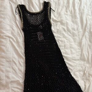 3 for $20⭐️ H&M Black and Gold Crochet Dress